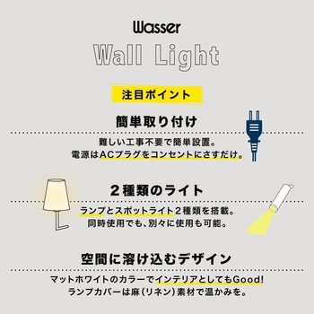 wasser89 ウォールランプ 大河商事