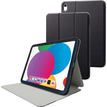 iPad 10.9インチ 第10世代 ( 2022 ) 用 ケース ソフトレザー カバー 手帳型 スリープ対応 マグネット フラップ フリーアングル 衝撃吸収 エレコム