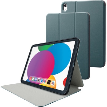 iPad 10.9インチ 第10世代 ( 2022 ) 用 ケース ソフトレザー カバー 手帳型 スリープ対応 マグネット フラップ フリーアングル 衝撃吸収 エレコム