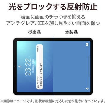 iPad Pro 11インチ 第 4 /3 / 2 / 1 世代 iPad Air 10.9インチ 第 5 / 4 世代 フィルム ペーパーライク 文字用 紙のような描き心地 アンチグレア なめらかタイプ エレコム
