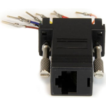 DB9 - RJ45 モジュラーアダプター/オス・メス//D-Sub 9 イーサネット接続 StarTech.com