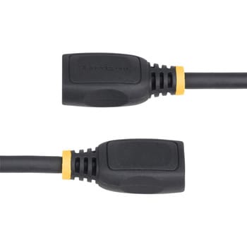 HDMI 2.0延長ケーブル/2m/4K60Hz/High Speed HDMI/オス-メス/ブラック/ポート保護 モニターケーブル StarTech.com