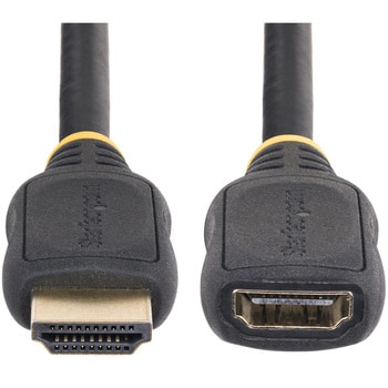 HDMI 2.0延長ケーブル/2m/4K60Hz/High Speed HDMI/オス-メス/ブラック/ポート保護 モニターケーブル StarTech.com
