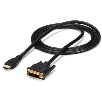 HDMI - DVI-D変換ケーブル/1.8m/オス-オス/ブラック/モニター アダプター コード/ディスプレイ コンバーター StarTech.com