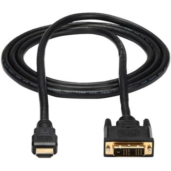 HDMI - DVI-D変換ケーブル/1.8m/オス-オス/ブラック/モニター アダプター コード/ディスプレイ コンバーター StarTech.com