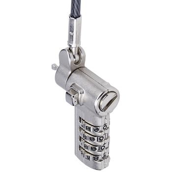 セキュリティーワイヤーロック/2m/4桁ダイヤル錠/25個セット/標準、Noble Wedge、Nano Saverスロット対応/盗難対策 PC パソコンロック ケーブル コンビネーション錠 StarTech.com