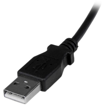 USB 2.0 - マイクロUSBケーブル/2m/L型下向きMicro-B/Type-A to Micro USB/オス-オス/ブラック/データ転送・同期用 StarTech.com