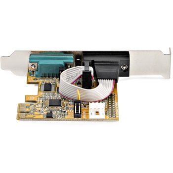 RS232Cシリアルアダプターカード/PCI Express/2ポート/16C1050 UART/標準 & ロープロ/COM番号保持機能/Win & Linux StarTech.com