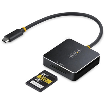 USBカードリーダー/USB-C接続/10Gbps/SD Express SDHC SDXC対応/ドライバー不要/各種OS対応/SD7.1 メモリーカード リーダーライター アダプター StarTech.com