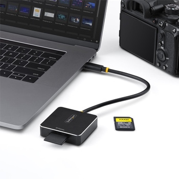 USBカードリーダー/USB-C接続/10Gbps/SD Express SDHC SDXC対応/ドライバー不要/各種OS対応/SD7.1 メモリーカード リーダーライター アダプター StarTech.com