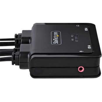 KVMスイッチ/2ポート/一画面/4K60Hz HDMI/ハイブリッド(USB-A & USB-C DP Alt)/ケーブル/PC パソコン 切替器(2台用) StarTech.com