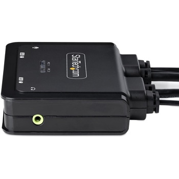 KVMスイッチ/2ポート/一画面/4K60Hz HDMI/ハイブリッド(USB-A & USB-C DP Alt)/ケーブル/PC パソコン 切替器(2台用) StarTech.com