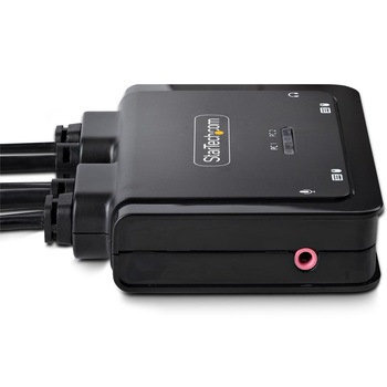 KVMスイッチ/2ポート/一画面/4K60Hz DisplayPort/ハイブリッド接続(USB-A/DP & USB-C DP Alt)/PC切替器(2台用) StarTech.com