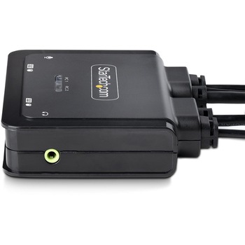 KVMスイッチ/2ポート/一画面/4K60Hz DisplayPort/ハイブリッド接続(USB-A/DP & USB-C DP Alt)/PC切替器(2台用) StarTech.com