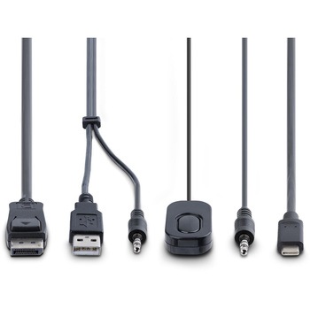 KVMスイッチ/2ポート/一画面/4K60Hz DisplayPort/ハイブリッド接続(USB-A/DP & USB-C DP Alt)/PC切替器(2台用) StarTech.com