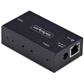 シリアル変換デバイスサーバー/1ポート/RS-232C - イーサネット接続/PoE対応/メタル筐体/壁面 DINレールマウント/DB9 ネットワーク変換アダプター StarTech.com