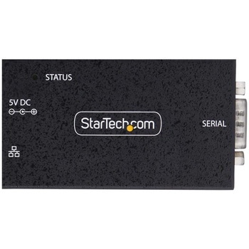 シリアル変換デバイスサーバー/1ポート/RS-232C - イーサネット接続/PoE対応/メタル筐体/壁面 DINレールマウント/DB9 ネットワーク変換アダプター StarTech.com