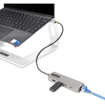 USB-Cハブ/3ポート/2x USB-A + 1x USB-C/USB 3.2 Gen 2 10Gbps/100W Power Deliveryパススルー/2.5Gbps 有線LAN/PD対応 高速転送 充電 軽量モデル StarTech.com