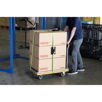 パッド付ラチェット式荷締めベルト ブラック TAKAGI