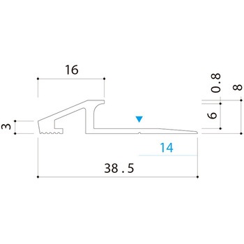 アルミ見切り材 アドロック106 ヤスダインテリアサプライ