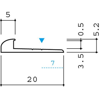 アルミ見切り材 アドライン FA-4 - ヤスダインテリアサプライ