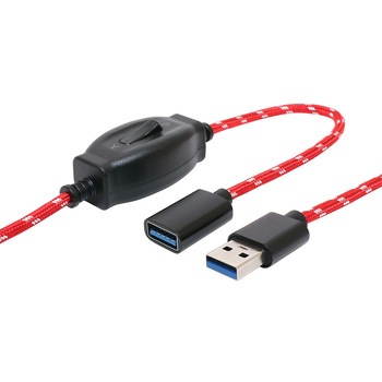 スイッチ付きUSB延長ケーブル MCO