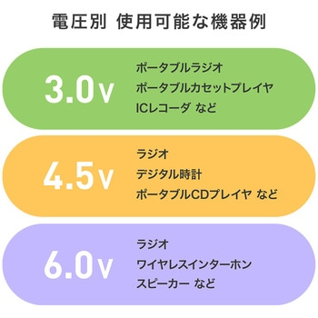 ACアダプタ 6種プラ付き 3.0V MCO