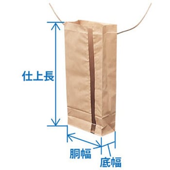 【袋のみ】 クラフト紙製 米袋(精米、玄米、穀物、根菜用) 紐付き窓あり ホワイトバリーン