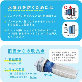 1009561 ネット型洗濯機ゴミ取りフィルター 1個(20枚) アイ