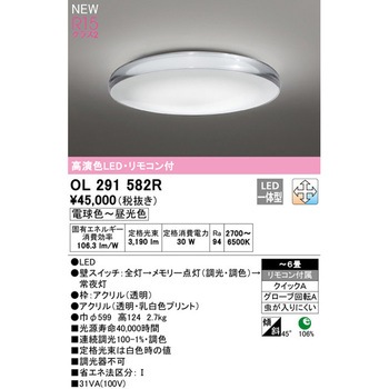 OL291582R シーリングライト ODELIC(オーデリック) 電球色
