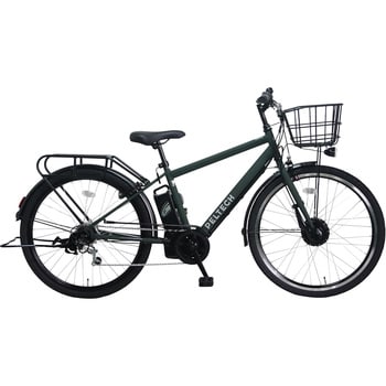 27.5型電動アシストクロスバイク外装6段フル装備(12Ah) PELTECH(ペルテック)