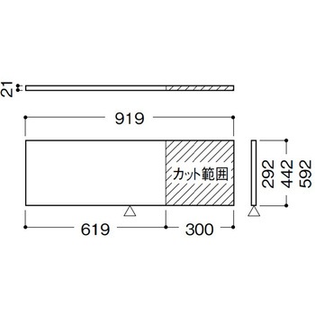 内部ユニットFiTIO 側面棚柱タイプ 固定木製棚板(カット可能) 大建工業