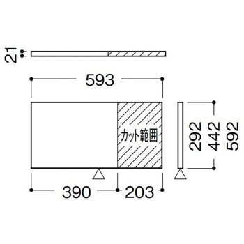 内部ユニットFiTIO 側面棚柱タイプ 自在木製棚板(カット可能) DAIKEN(旧:大建工業)