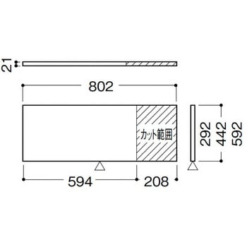 内部ユニットFiTIO 側面棚柱タイプ 自在木製棚板(カット可能) DAIKEN(旧:大建工業)