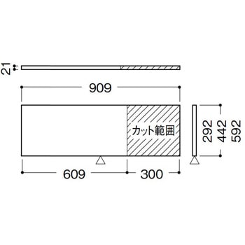 内部ユニットFiTIO 側面棚柱タイプ 自在木製棚板(カット可能) DAIKEN(旧:大建工業)