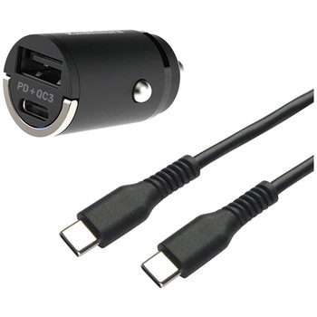 DC-PD20W USB 2ポート C-Cケーブル付 カシムラ