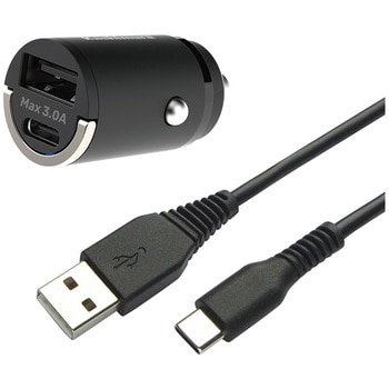 DC-3A-USB 2ポート コンパクト A-Cケーブル付き カシムラ