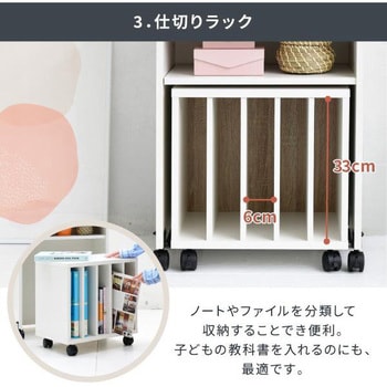 薄型仕切りラック キャスター付き カウンター下収納 収納棚 薄型仕切りラック キャスター付き カウンター下収納 収納棚