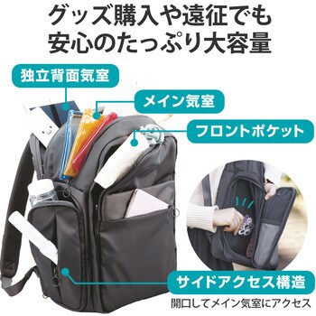 Amazon.co.jp: [JGP] 14ポケット 大容量 リュック カジュアル