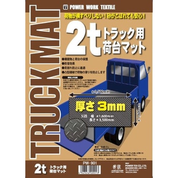 PW-901 3mm厚ラバーマット 2t トラック荷台サイズ パワーテックス 1巻