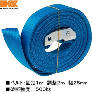 25mm幅のカムバックル用ラッシングベルト KINEDYNE(キネダイン)