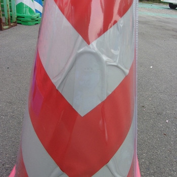 レンタル】ヘビーコーン赤/白 H700 グリーンクロス 工事用品・保安用品