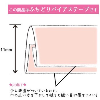 オーガニックバイアステープ ふちどり11 キャプテン