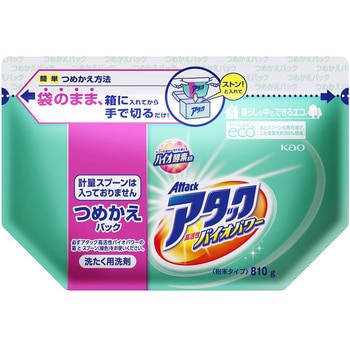 アタック高活性バイオパワー詰替 1個(810g) 花王 【通販モノタロウ】