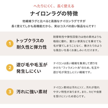 機能的なナイロンラグ ビビ 萩原