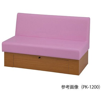 収納付ロビーベンチ 1200×610×400/740mm ナビス(アズワン)