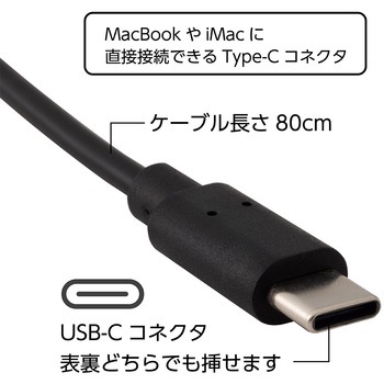 Mac用USB有線薄型テンキーボード ナカバヤシ