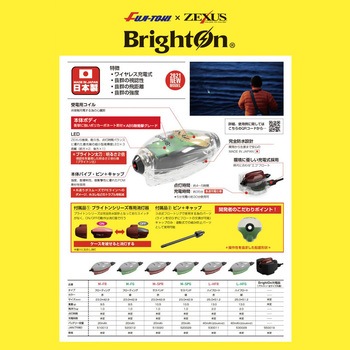 ワイヤレス充電式フロート BrightOn(ブライトン) ZEXUS(ゼクサス)