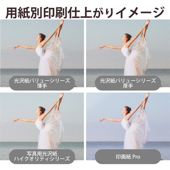 プリンター用紙 写真用紙 A4 光沢 厚手 インクジェット 写真プリント エレコム