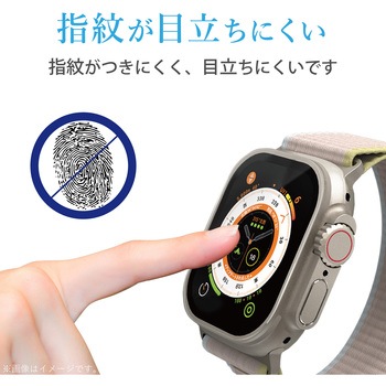 アップルウォッチ ガラス フィルム Apple Watch Ultra [49mm] 液晶全面保護 硬度10H超 セラミックコート エレコム
